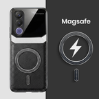 Vivo V70 FE 5G Premium Magsafe Magnetic Leather Lens Protective Case