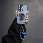 Oppo Reno 12 Pro 5G Stunning Shimmer Electroplating Butterfly Stand Charm Case
