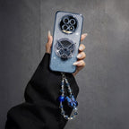 Realme 13 Pro+ 5G Stunning Shimmer Electroplating Butterfly Stand Charm Case