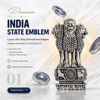 Vivo T4R 5G Compatible Satyamev Jayate 3D Metal Emblem Sticker