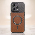 Oppo Reno 15 5G Carbon Fiber Leather Hybrid MagSafe Magnetic Case