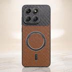 Motorola Edge 70 Fusion 5G Carbon Fiber Leather Hybrid MagSafe Magnetic Case
