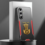 Samsung Galaxy M56 5G Satyamev Jayate 3D Metal Aluminium Back Case