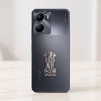 Vivo Y56 5G Compatible Satyamev Jayate 3D Metal Emblem Sticker
