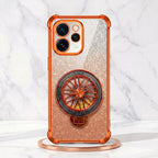 Oppo Reno 15 Pro Mini 5G Stress Buster Wheel Rotating Shimmer Airbag Cosmic Orange Case