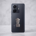 Vivo T1 Pro 5G Compatible Satyamev Jayate 3D Metal Emblem Sticker