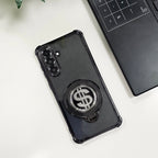 Samsung Galaxy M56 5G Four Corner Airbags 100% Original Astro Money Magnet Rotating Dollar Case