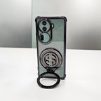 Oppo Reno 11 Pro 5G Four Corner Airbags 100% Original Astro Money Magnet Rotating Dollar Case