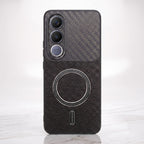 Vivo V70 FE 5G Carbon Fiber Leather Hybrid MagSafe Magnetic Case