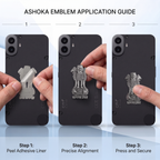 CMF Phone 1 5G Compatible Satyamev Jayate 3D Metal Emblem Sticker