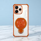 Oppo Reno 15 5G Invincible Bracket Ring Stand Airbag Cosmic Orange Case