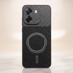 Oppo K14 5G Carbon Fiber Leather Hybrid MagSafe Magnetic Case