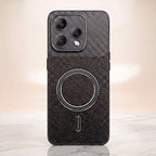 Oppo Reno 15 5G Carbon Fiber Leather Hybrid MagSafe Magnetic Case