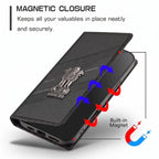 Oppo F27 Pro Plus 5G Satyamev Jayate 3D Emblem Magnetic Flip Wallet Case