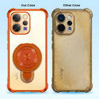 Vivo V70 5G Invincible Bracket Ring Stand Airbag Cosmic Orange Case