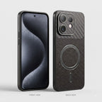 Oppo Reno 16 5G Carbon Fiber Leather Hybrid MagSafe Magnetic Case