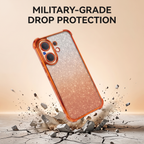 Vivo V60 5G Luxury Shockproof Shimmer Airbag Cosmic Orange Case