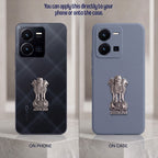 Vivo Y35 5G Compatible Satyamev Jayate 3D Metal Emblem Sticker