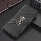 Vivo T4 5G Satyamev Jayate 3D Emblem Magnetic Flip Wallet Case