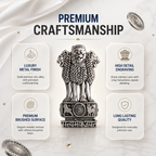 Oppo K14 5G Compatible Satyamev Jayate 3D Metal Emblem Sticker