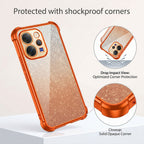 Vivo V70 5G Luxury Shockproof Shimmer Airbag Cosmic Orange Case