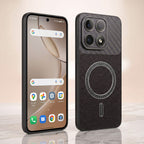 Motorola Edge 70 Pro 5G Carbon Fiber Leather Hybrid MagSafe Magnetic Case