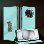 Oppo F27 Pro Plus 5G Satyamev Jayate 3D Emblem Magnetic Flip Wallet Case