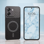 Oppo K14 5G Carbon Fiber Leather Hybrid MagSafe Magnetic Case