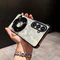 Samsung Galaxy A36 5G Original Luxury Magnifier Ring Stand Shockproof Airbags Corner Case