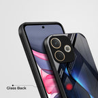 Oppo A5 Pro 5G Premium Acrylic Shockproof Glass Back Case (Blue Gradient)