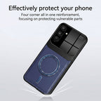 Samsung Galaxy A56 5G Premium Magsafe Magnetic Leather Lens Protective Case