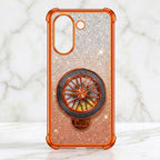 Vivo V60e 5G Stress Buster Wheel Rotating Shimmer Airbag Cosmic Orange Case