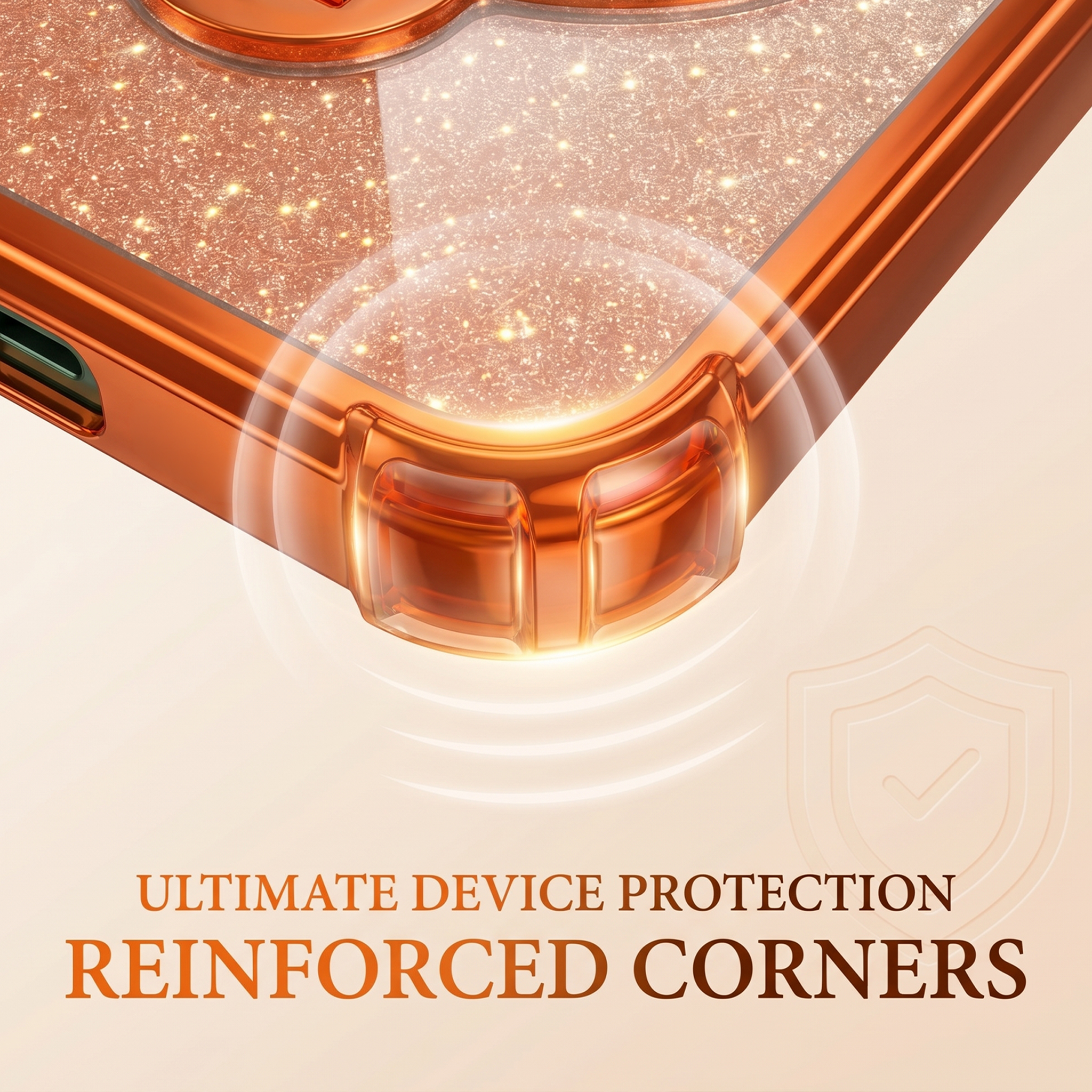Vivo V70 FE 5G Stress Buster Wheel Rotating Shimmer Airbag Cosmic Orange Case
