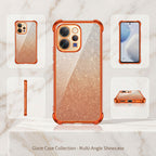 Vivo V70 5G Luxury Shockproof Shimmer Airbag Cosmic Orange Case
