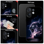 Vivo V60 5G Premium Acrylic Shockproof Glass Back Case (Storm King)