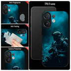Vivo V60 5G Premium Acrylic Shockproof Glass Back Case (Soldier Case)