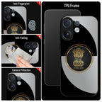 Vivo V60 5G Premium Acrylic Shockproof Glass Back Case (Satyamev Noir)