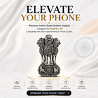 OPPO Find X8 5G Compatible Satyamev Jayate 3D Metal Emblem Sticker