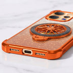 Vivo V70 5G Stress Buster Wheel Rotating Shimmer Airbag Cosmic Orange Case