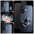 Vivo V60 5G Premium Acrylic Shockproof Glass Back Case (Krishna)