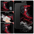 Vivo V60 5G Premium Acrylic Shockproof Glass Back Case (Infernal Drift)