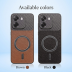 Oppo K14 5G Carbon Fiber Leather Hybrid MagSafe Magnetic Case