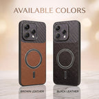 Oppo Reno 15 5G Carbon Fiber Leather Hybrid MagSafe Magnetic Case