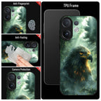Vivo V60 5G Premium Acrylic Shockproof Glass Back Case (Eagle Case)