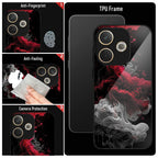 Oppo A5 Pro 5G Premium Acrylic Shockproof Glass Back Case (Infernal Drift)