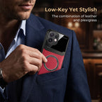 Oppo Reno 16 5G Premium Magsafe Magnetic Leather Lens Protective Case