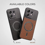 Oppo Reno 16 5G Carbon Fiber Leather Hybrid MagSafe Magnetic Case