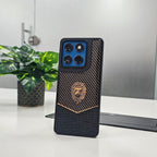Motorola Edge 60 Fusion 5G Luxury Lion Pattern Leather And Liquid Silicone Case