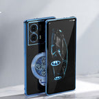 Motorola Moto G85 5G Electroplating Reflective Fidget Rotating Back Case