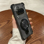 Nothing Phone 3a 5G Luxury Four Corner Invincible Bracket Ring Stand Case